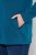 Ulla Popken Rhinestone Snowflake Turtleneck Sweatshirt Teal - Naisten hupparit ja collegepaidat isot koot - Mukavat collegepaidat, huput ja neuleet