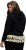 Ulla Popken Ruffle Hem A-line Fit Hooded Sweatshirt Black - Naisten hupparit ja collegepaidat isot koot - 
