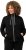 Ulla Popken Contrast Color Zip Up Sweatshirt Black - Naisten hupparit ja collegepaidat isot koot - 