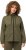 Ulla Popken Contrast Color Zip Up Sweatshirt Loden Green - Naisten hupparit ja collegepaidat isot koot - 