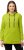 Ulla Popken GLOW Lettered Collared Sweatshirt Apple Green - Naisten hupparit ja collegepaidat isot koot - 