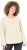 Ulla Popken Embroidered Freedom Rolled Edge Sweatshirt Sand - Naisten hupparit ja collegepaidat isot koot - 