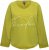 Ulla Popken Embroidered Freedom Rolled Edge Sweatshirt Avocado Green - Naisten hupparit ja collegepaidat isot koot - 