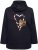 Ulla Popken Sparkling Candy Cane Graphic Sweatshirt Black - Naisten hupparit ja collegepaidat isot koot - 