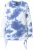 Ulla Popken Tie Dye Gathered Sweatshirt Atlantic Blue - Naisten hupparit ja collegepaidat isot koot - 
