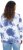 Ulla Popken Tie Dye Gathered Sweatshirt Atlantic Blue - Naisten hupparit ja collegepaidat isot koot - 