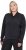 Ulla Popken Quick Drying College Collar Sweatshirt Black - Naisten hupparit ja collegepaidat isot koot - 