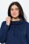 Ulla Popken Flounce Panel Long Sleeve Sweatshirt Dress Navy - Naisten hupparit ja collegepaidat isot koot - Mukavat collegepaidat, huput ja neuleet