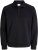Jack & Jones Bradley Sweatshirt Polo Black - Hupparit ja collegepaidat - Miesten hupparit ja collegepaidat isot koot