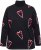 Ulla Popken Candy Cane Graphic Sweatshirt Black - Hupparit ja collegepaidat - 