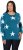 Ulla Popken Glitter Stars Soft Knit Sweater Petrol - Hupparit ja collegepaidat - 