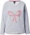 Ulla Popken Bow City Lettering Sweatshirt Light Grey Melange - Hupparit ja collegepaidat - 