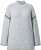 Ulla Popken Decorative Seam Sweater Light Grey Melange - Naisten hupparit ja collegepaidat isot koot - 
