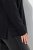 Ulla Popken Chain Fringe Smooth Fleece Sweatshirt Black - Naisten hupparit ja collegepaidat isot koot - Mukavat collegepaidat, huput ja neuleet