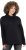 Ulla Popken Chain Fringe Smooth Fleece Sweatshirt Black - Hupparit ja collegepaidat - 