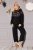 Ulla Popken Norwegian Style Christmas Sweater Black - Naisten hupparit ja collegepaidat isot koot - 