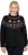 Ulla Popken Norwegian Style Christmas Sweater Black - Naisten hupparit ja collegepaidat isot koot - 