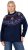 Ulla Popken Norwegian Style Christmas Sweater Blue - Naisten hupparit ja collegepaidat isot koot - 