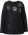 Ulla Popken Metallic Print Extra Soft Christmas Sweatshirt Black - Hupparit ja collegepaidat - 