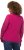 Ulla Popken Shaker Stitch Cropped Gathered Sweater Fuchsia Pink - Naisten hupparit ja collegepaidat isot koot - 