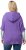 Ulla Popken Fuzzy Knit Short Sleeve Hoodie Pale Lilac - Naisten hupparit ja collegepaidat isot koot - 