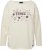 Ulla Popken Dreaming Time Long Sleeve Sweatshirt Chalk - Naisten hupparit ja collegepaidat isot koot - 