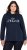 Ulla Popken Moin Graphic Sweatshirt Navy - Naisten hupparit ja collegepaidat isot koot - 