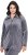 Ulla Popken Velour Loungewear Jacket Dark Grey - Naisten hupparit ja collegepaidat isot koot - 
