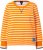 Ulla Popken Striped Drawstring Hem Sweatshirt Orange - Naisten hupparit ja collegepaidat isot koot - 