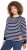 Ulla Popken Striped Drawstring Hem Sweatshirt Navy - Naisten hupparit ja collegepaidat isot koot - 