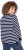 Ulla Popken Striped Drawstring Hem Sweatshirt Navy - Naisten hupparit ja collegepaidat isot koot - 