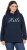 Ulla Popken HELLO Classic Fit Stand-Up Collar Sweatshirt Navy - Hupparit ja collegepaidat - 