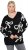 Ulla Popken Glitter Bow Sweater Black - Naisten hupparit ja collegepaidat isot koot - 