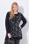 Ulla Popken Sequined Soft Fine Knit Sweater Black - Naisten hupparit ja collegepaidat isot koot - Mukavat collegepaidat, huput ja neuleet