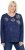Ulla Popken Metallic Print Extra Soft Christmas Sweatshirt Ink Blue - Naisten hupparit ja collegepaidat isot koot - 