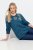 Ulla Popken Metallic Print Extra Soft Christmas Sweatshirt Petrol - Ulla Popken - Ulla Popken plus-size-vaatteet