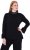 Ulla Popken Flared Sleeve Turtleneck Sweater Black - Naisten hupparit ja collegepaidat isot koot - 