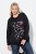 Ulla Popken Sparkling Sequin Bows Christmas Sweatshirt Black - Naisten hupparit ja collegepaidat isot koot - Mukavat collegepaidat, huput ja neuleet