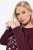 Ulla Popken Sparkling Sequin Bows Christmas Sweatshirt Plum - Naisten hupparit ja collegepaidat isot koot - Mukavat collegepaidat, huput ja neuleet