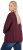 Ulla Popken Sparkling Sequin Bows Christmas Sweatshirt Plum - Naisten hupparit ja collegepaidat isot koot - 