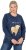 Ulla Popken Let It Snow Sequins Sweatshirt Ink Blue - Hupparit ja collegepaidat - 
