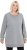 Ulla Popken Nostalgic Escape Oversized Sweatshirt Mouse Grey - Naisten hupparit ja collegepaidat isot koot - 