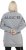 Ulla Popken Nostalgic Escape Oversized Sweatshirt Mouse Grey - Naisten hupparit ja collegepaidat isot koot - 