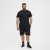 North Latitude Denim Sweatshorts Black - Collegehousut ja collegeshortsit - Miesten Isot collegehousut ja collegeshortsit