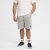 North Latitude Ottoman Sweatshorts Mid Grey - Collegehousut ja collegeshortsit - Miesten Isot collegehousut ja collegeshortsit