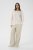 Kaffe Curve Sirana Pants Beige Melange/Black Stripe - Kangashousut - 