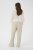 Kaffe Curve Sirana Pants Beige Melange/Black Stripe - Kangashousut - 