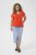 Kaffe Curve Jena V-Neck T-Shirt Grenadine Red - T-paidat - 