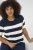 Kaffe Curve Lizzy Neule Tummansininen / Raidallinen - T-paidat - 