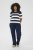 Kaffe Curve Lizzy Neule Tummansininen / Raidallinen - T-paidat - 
